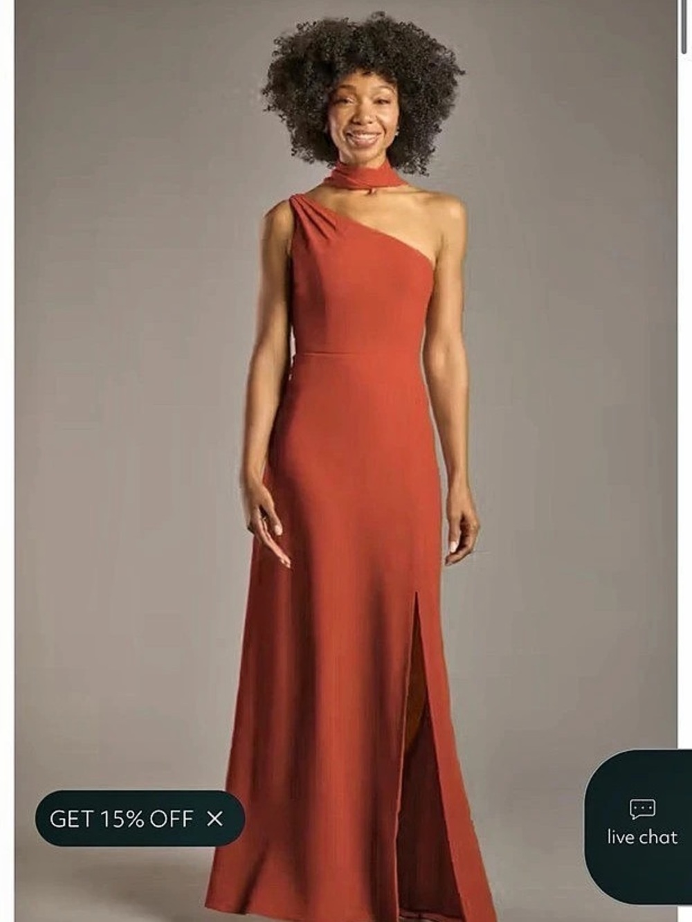 David’s Bridal Shoulder Convertible Bridesmaid’s Dress